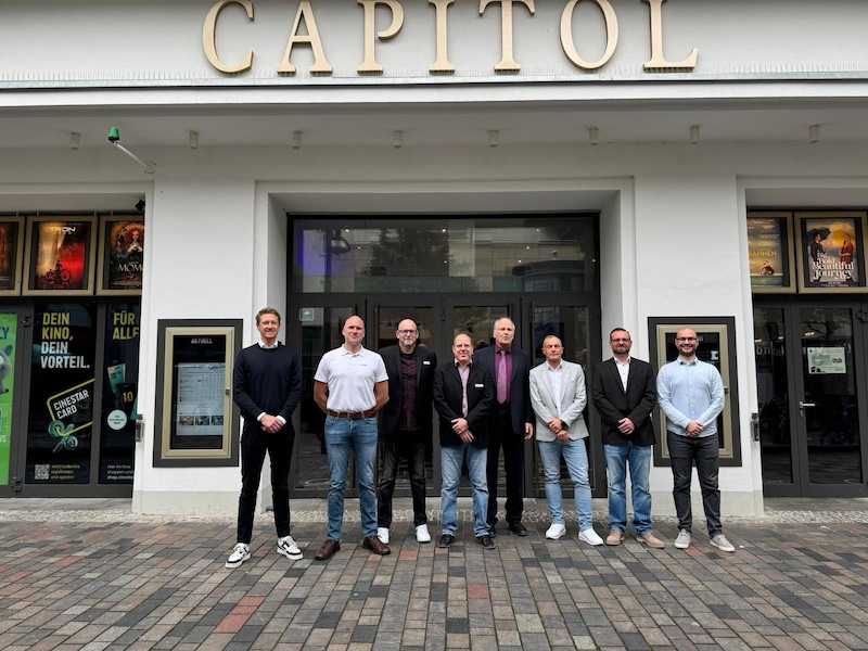 Das Zertifizierungsteam des CineStar IMAX